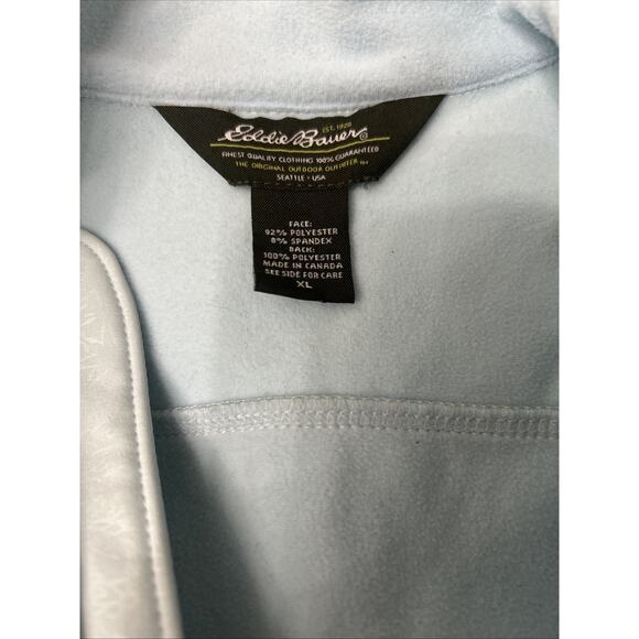 Eddie Bauer Full Zip Baby Blue Jacket Outdoor Style Athleisure Wear Hiking Sz XL - Picture 4 of 6